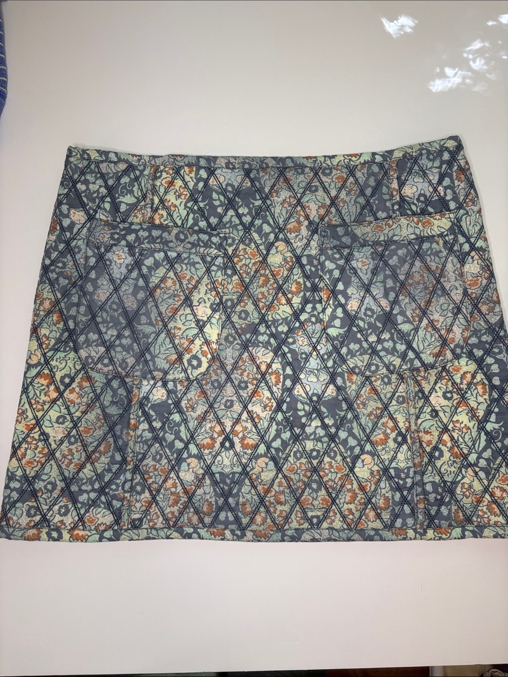 Free People Quilted Mini Skirt size 8